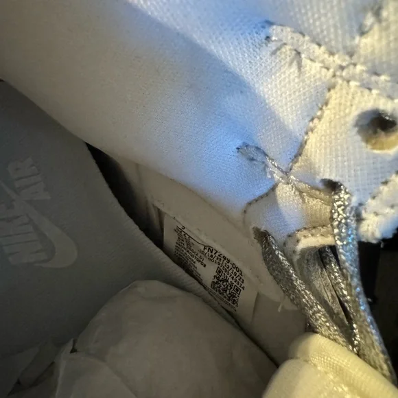 Jordan Metallic Silver Women's Sneakers - Picture 5 of 5